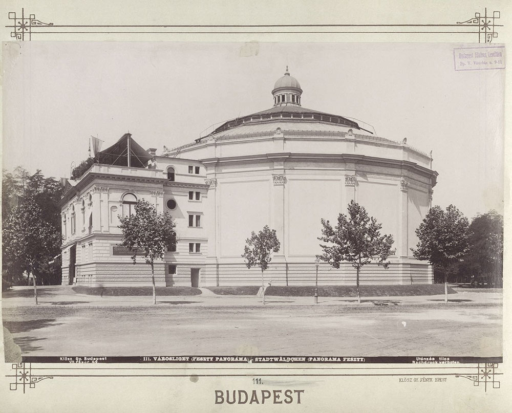 Budynek Panoramy „Przybycie Węgrów” w Parku Miejskim w Budapeszcie, w której w latach 1896–1897 prezentowano „Panoramę Racławicką”