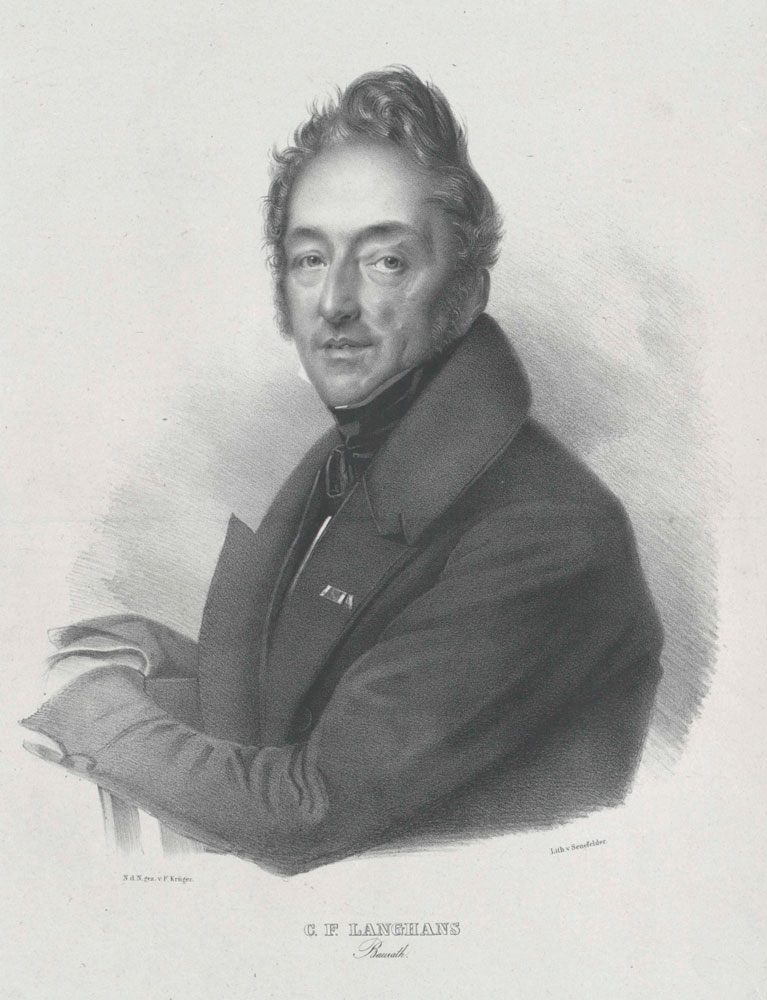 Franz Krüger, Portret Carla Ferdinanda Langhansa, przed 1857