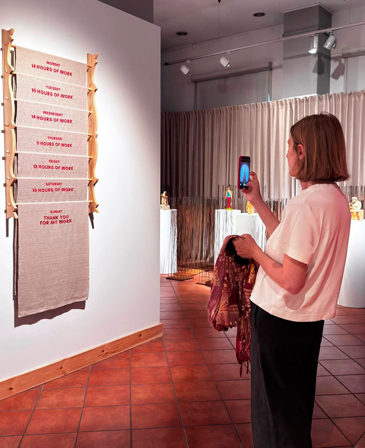 Wizyta Hanny Wróblewskiej w Muzeum Etnograficznym