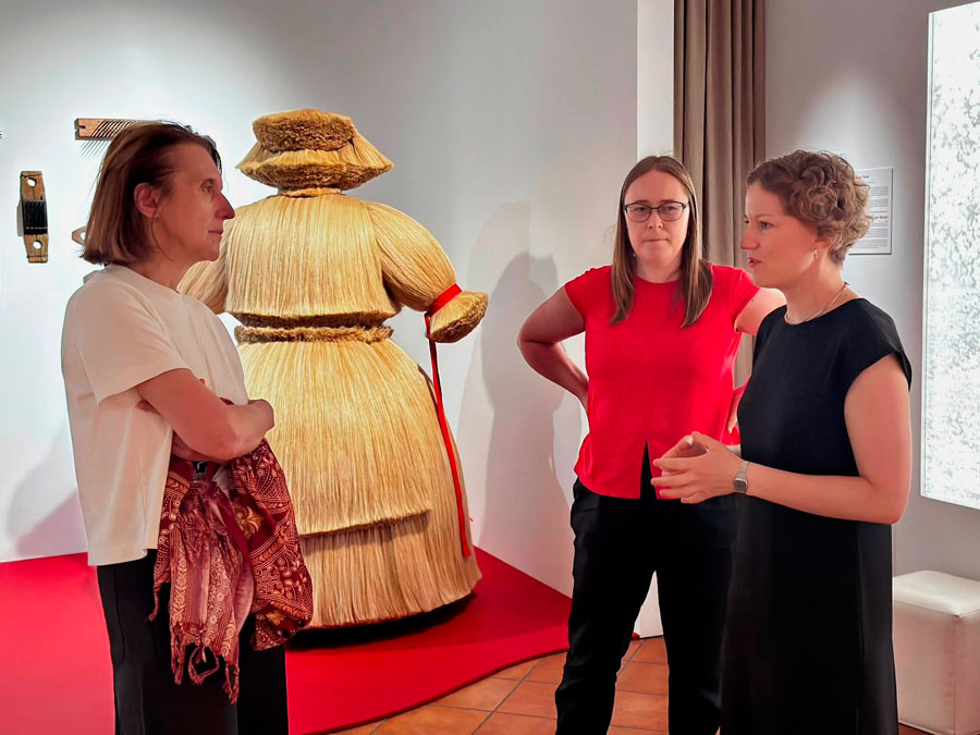 Wizyta Hanny Wróblewskiej w Muzeum Etnograficznym