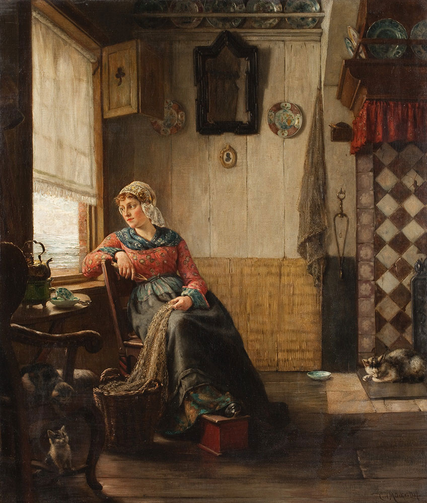 Carl Emil Mücke, Zamyślona, ok. 1892