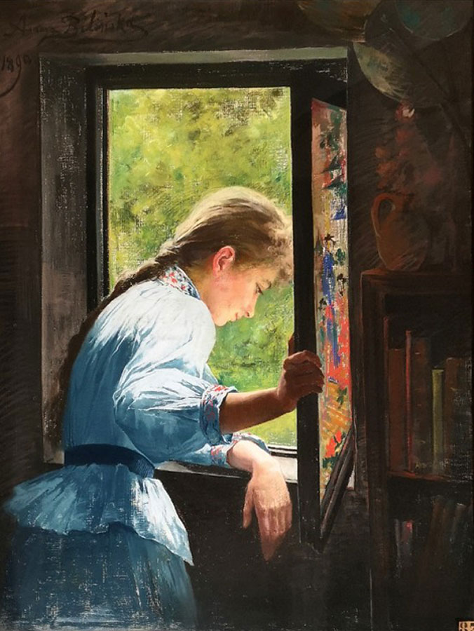Anna Bilińska, W oknie, 1890