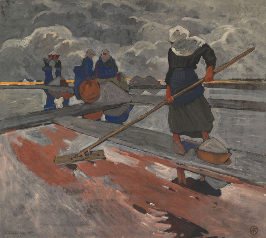 Mathurin Méheut, Kobieta zbierająca sól w Guérande, 1882–1958