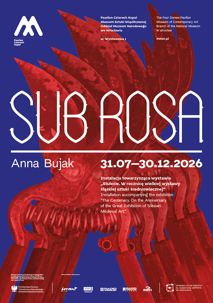 Anna Bujak. Sub rosa – plakat do wystawy