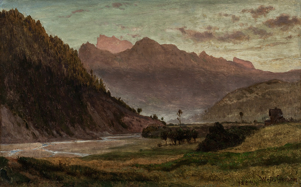 Wojciech Gerson, Deszcz w Pieninach, 1884