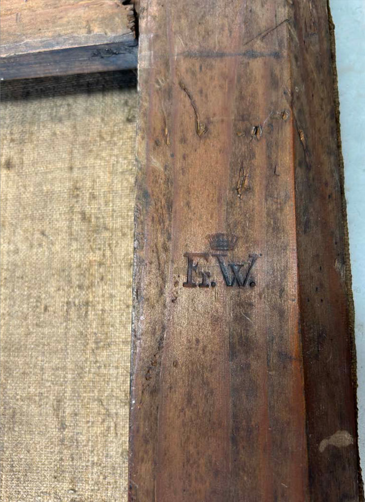 Ze względu na dobry stan zachowania dublażu i krosna, zdecydowano się jedynie na miejscowe korekty