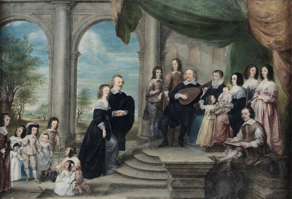 Philip Fruytiers, Rodzina na tarasie, 1638