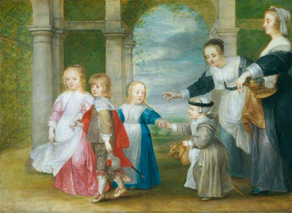Philip Fruytiers, Czworo dzieci Rubensa i Helena Fourment z pokojówką, ok. 1638–1639