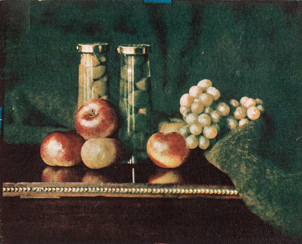 Henryk Mikolasch, Martwa natura z winogronami, 1914