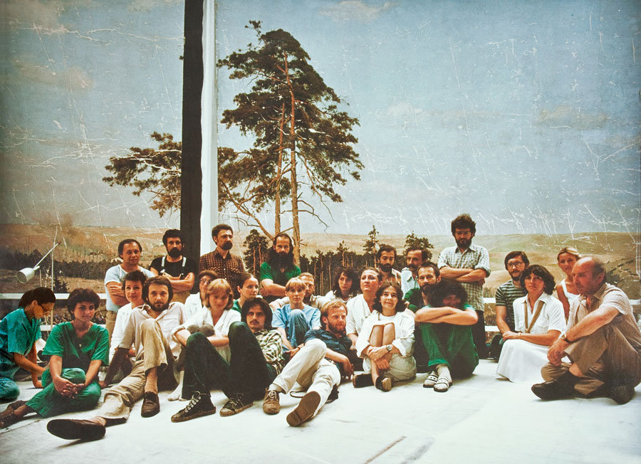 Zespół konserwatorów Panoramy w 1983 r.
