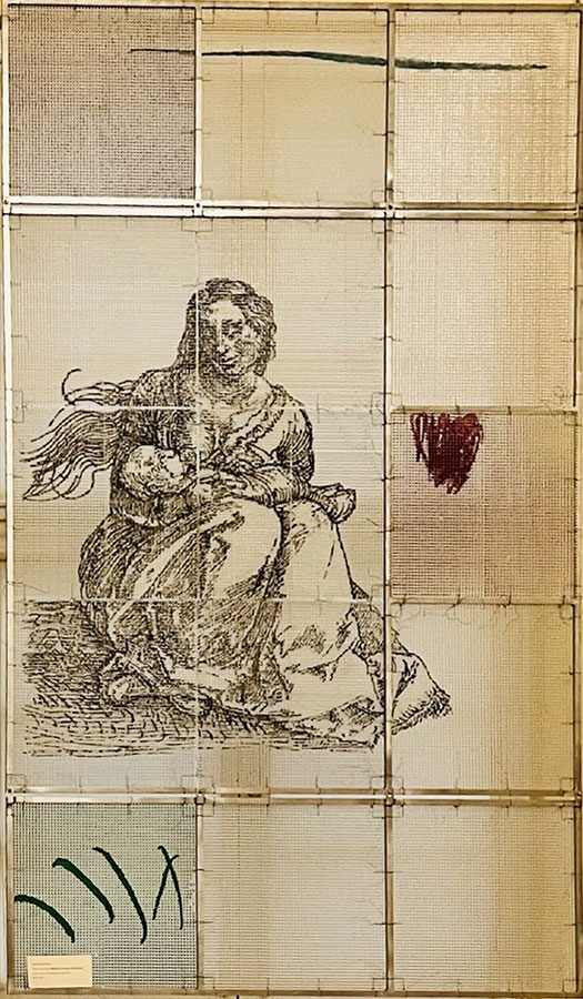 Szklana praca Barbary Idzikowskiej (Madonna z Dzieciątkiem)