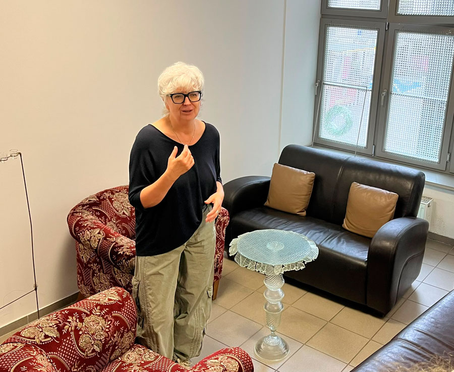 Fotorelacja z wizyty w pracowni artystki szkła Barbary Idzikowskiej