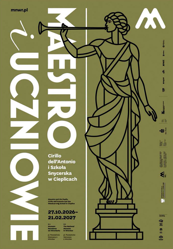 Plakat wystawy „Maestro i uczniowie”