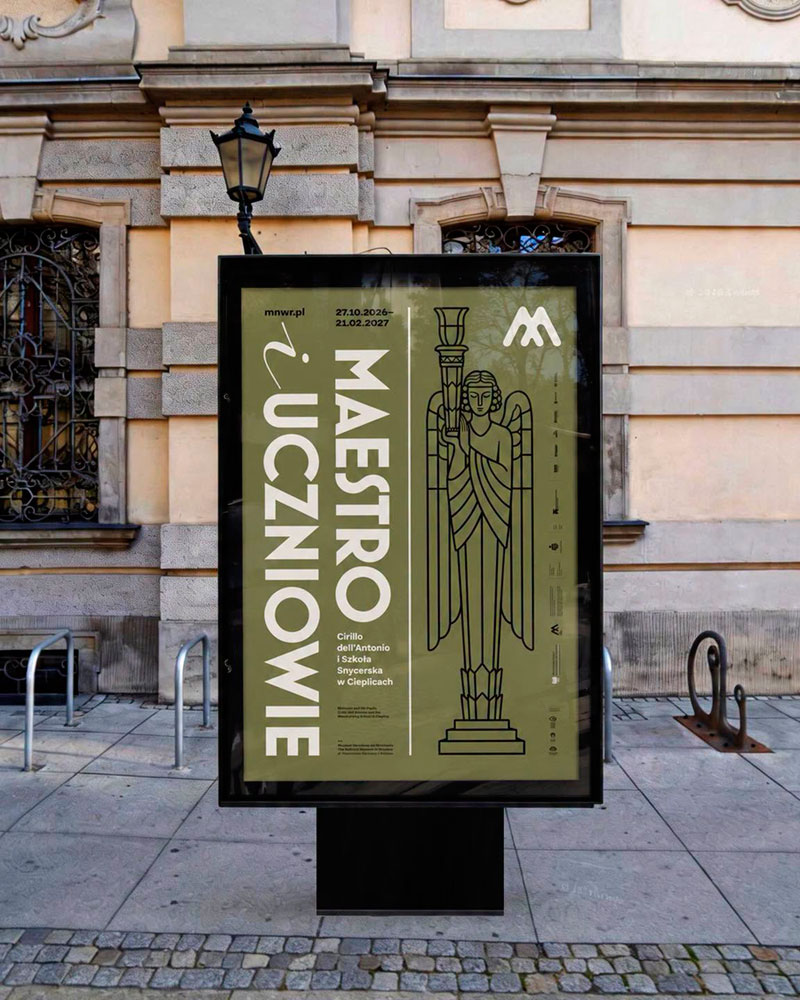 Plakat wystawy „Maestro i uczniowie”