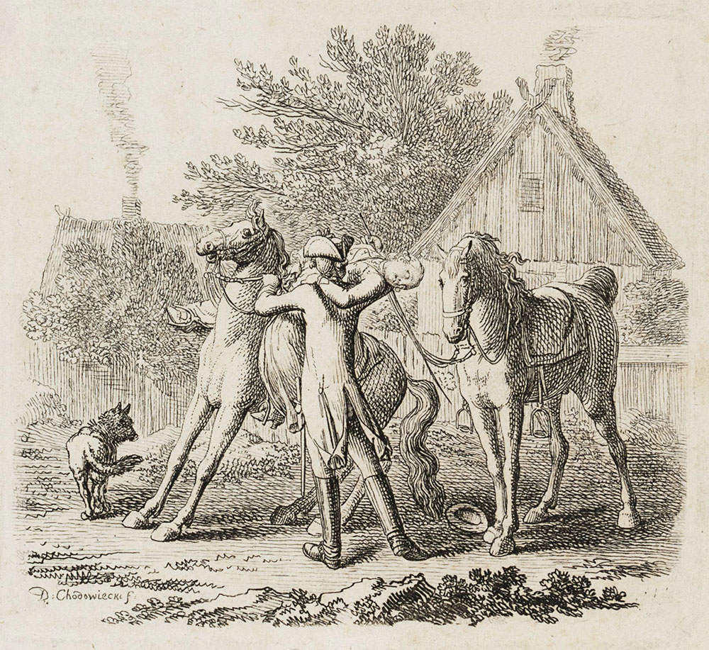 Daniel Chodowiecki, ilustracja [w:] Johann Jakob Dusch, Geschichte Karl Ferdiners, Breslau 1779